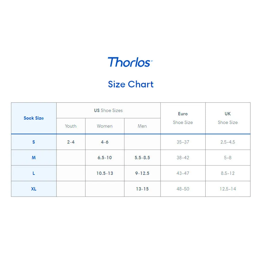 Thorlo Unisex Tennis Light Cushion Crew Socks (White)