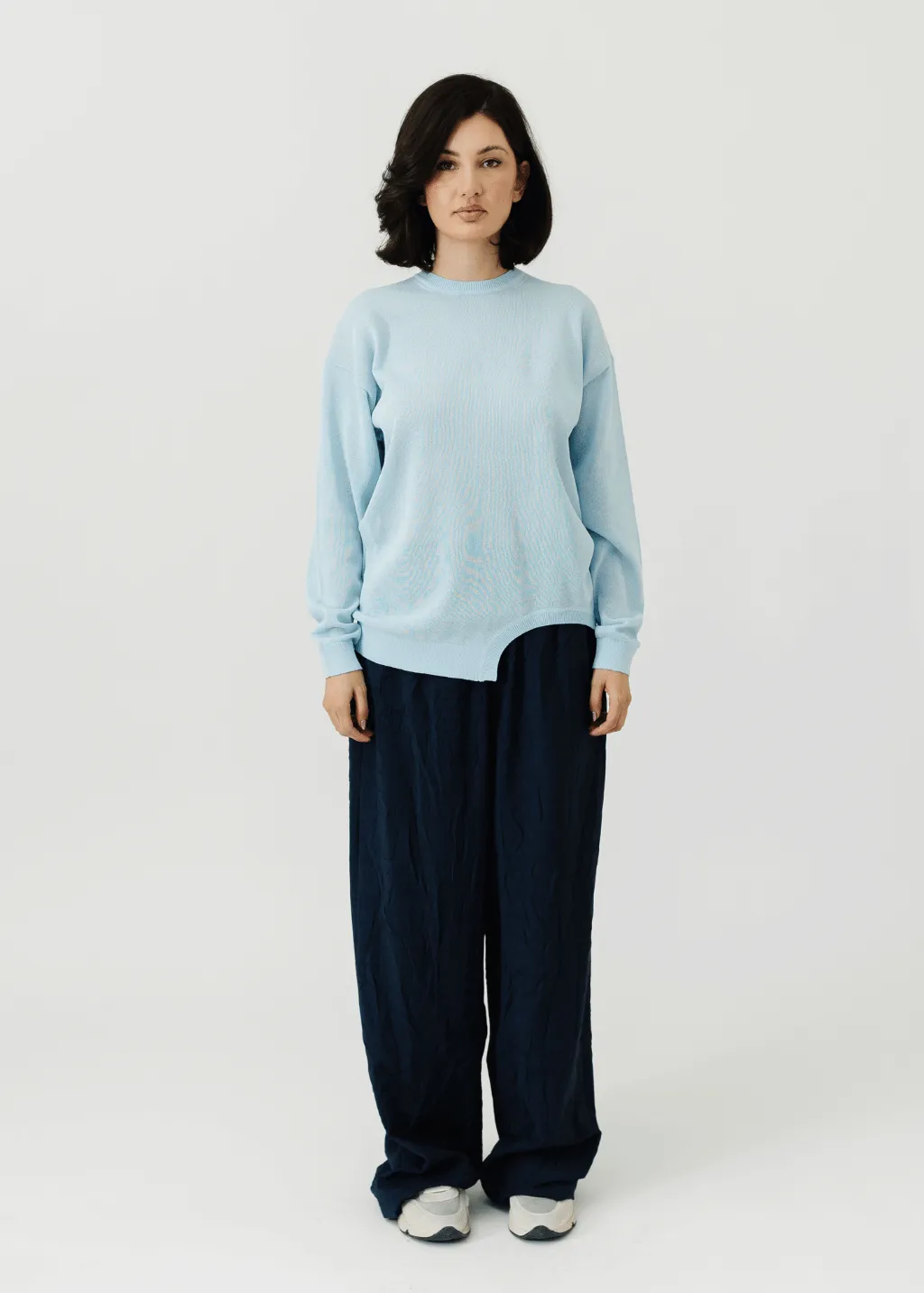 Tibi Harold Suiting Wide Leg Pull On Pant - Regular Length