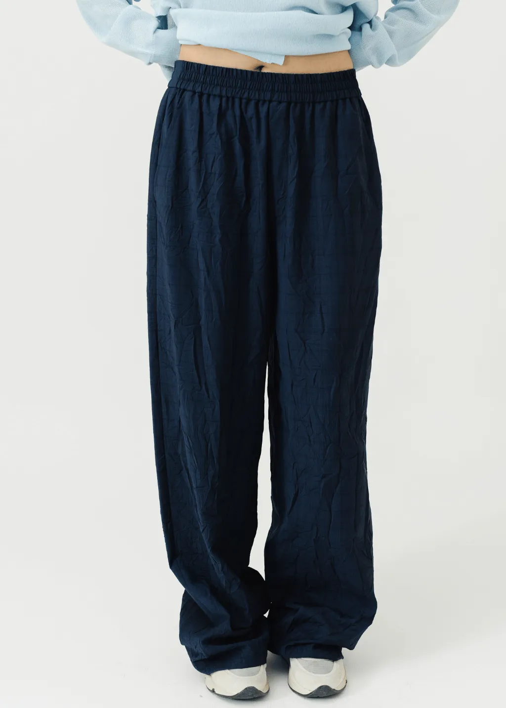 Tibi Harold Suiting Wide Leg Pull On Pant - Regular Length