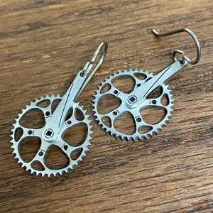 Titanium Boone Twist! Cranks (with Chainring) Earrings
