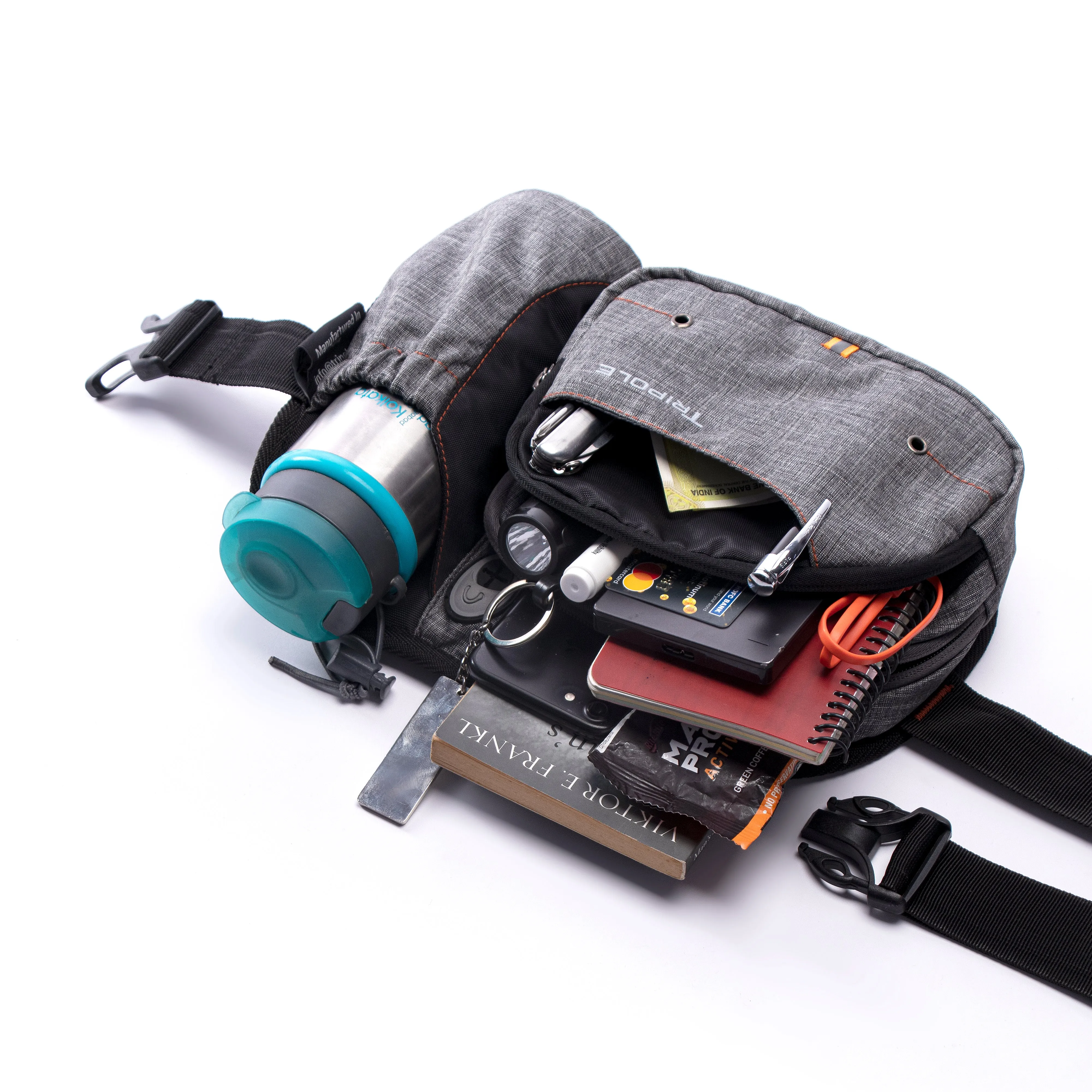 Tripole Hydra Waist Pack with Bottle Holder for Running, Cycling and Daily Use