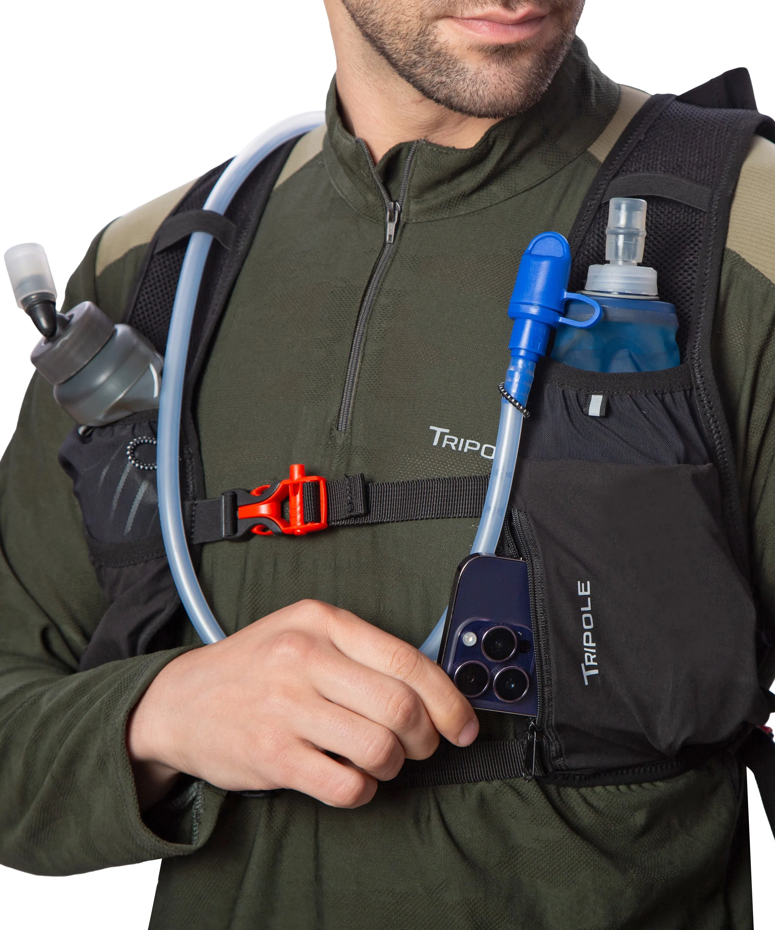 Tripole Voir Hydration Bag with 2L Hydration Bladder for Trail Running and Cycling | 5 Litres | Black