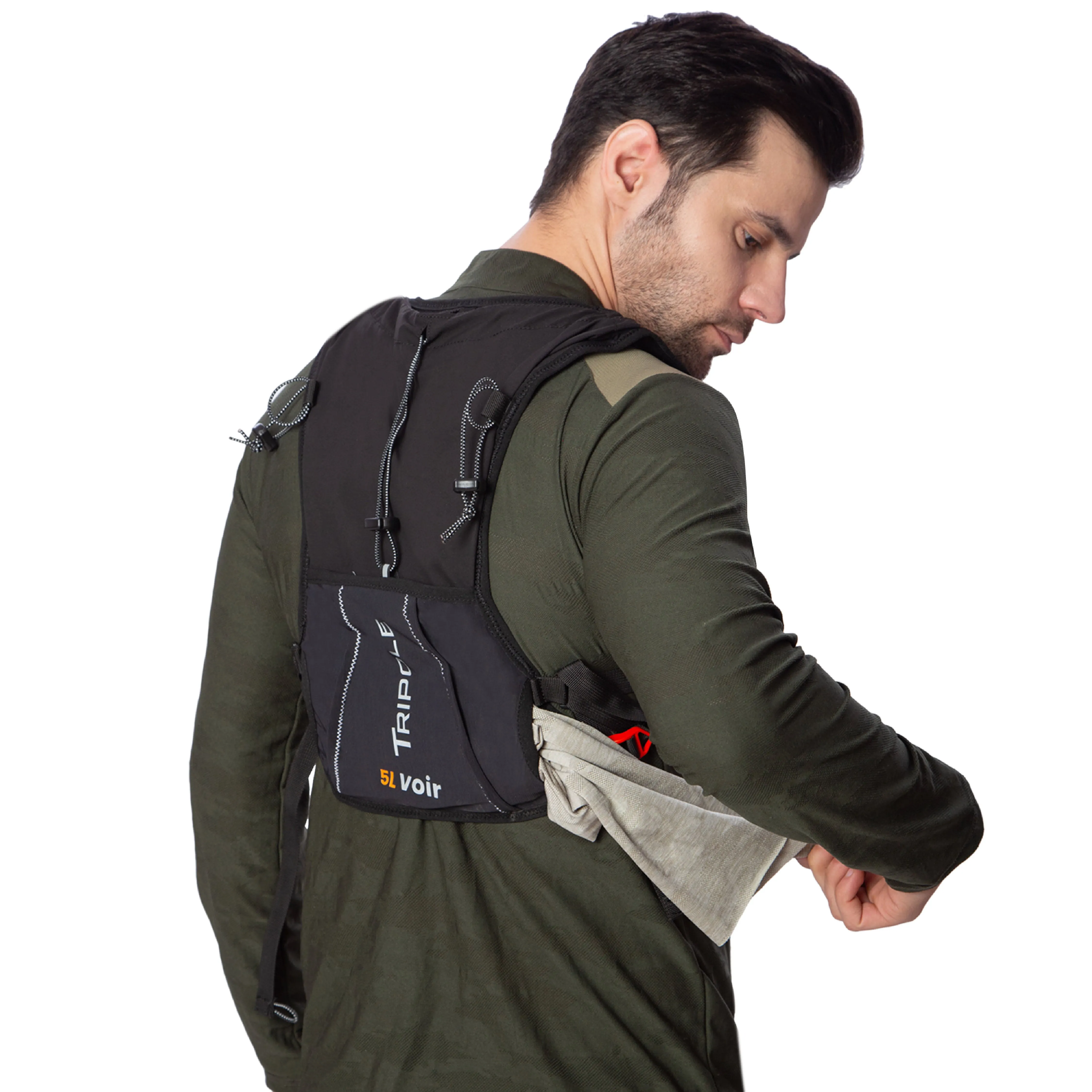 Tripole Voir Hydration Bag with 2L Hydration Bladder for Trail Running and Cycling | 5 Litres | Black