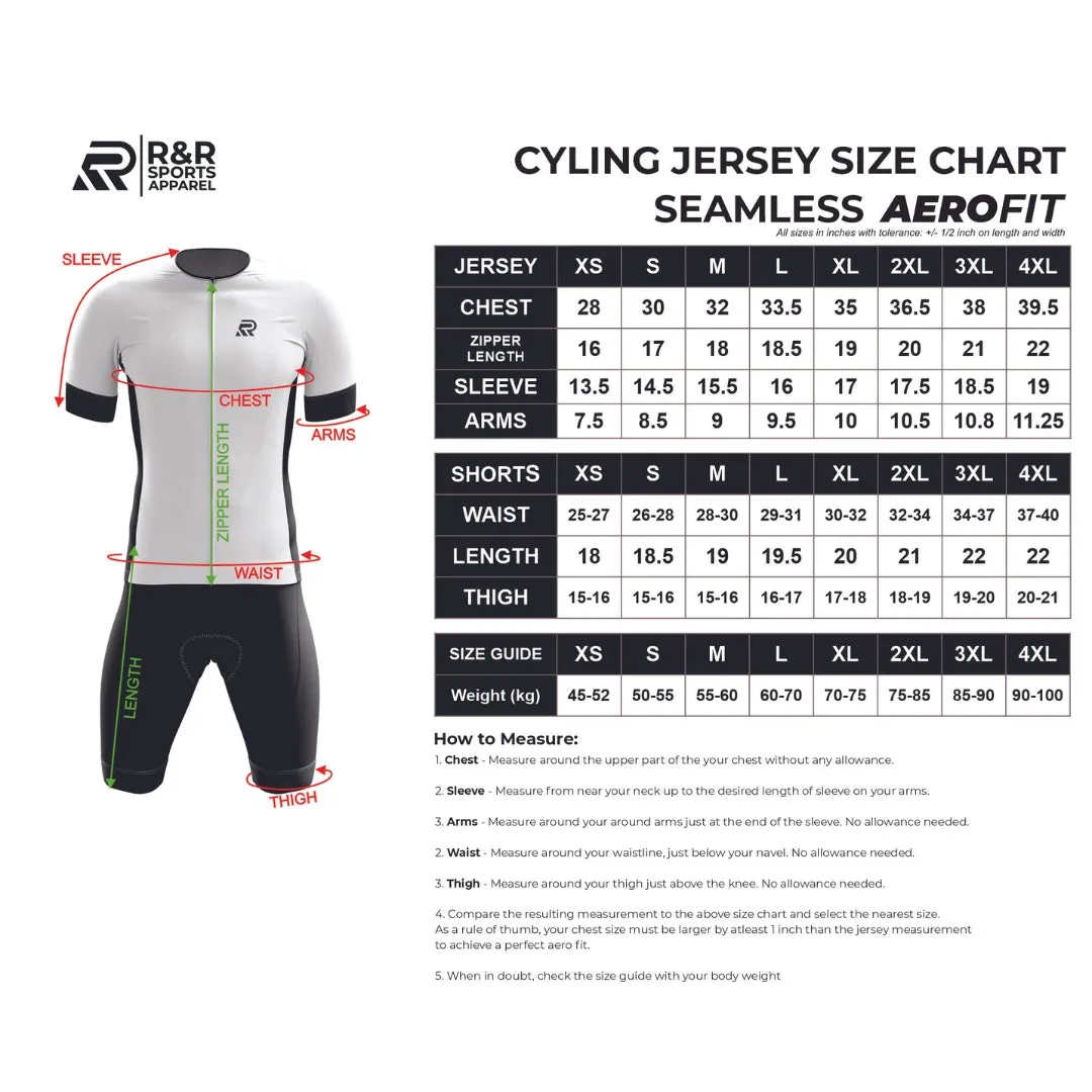 Tropical Neon Seamless Cycling Jersey