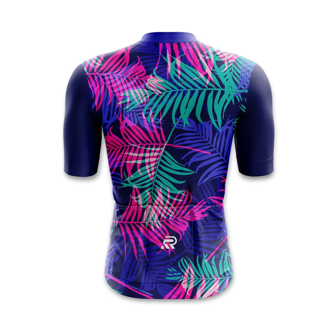 Tropical Neon Seamless Cycling Jersey