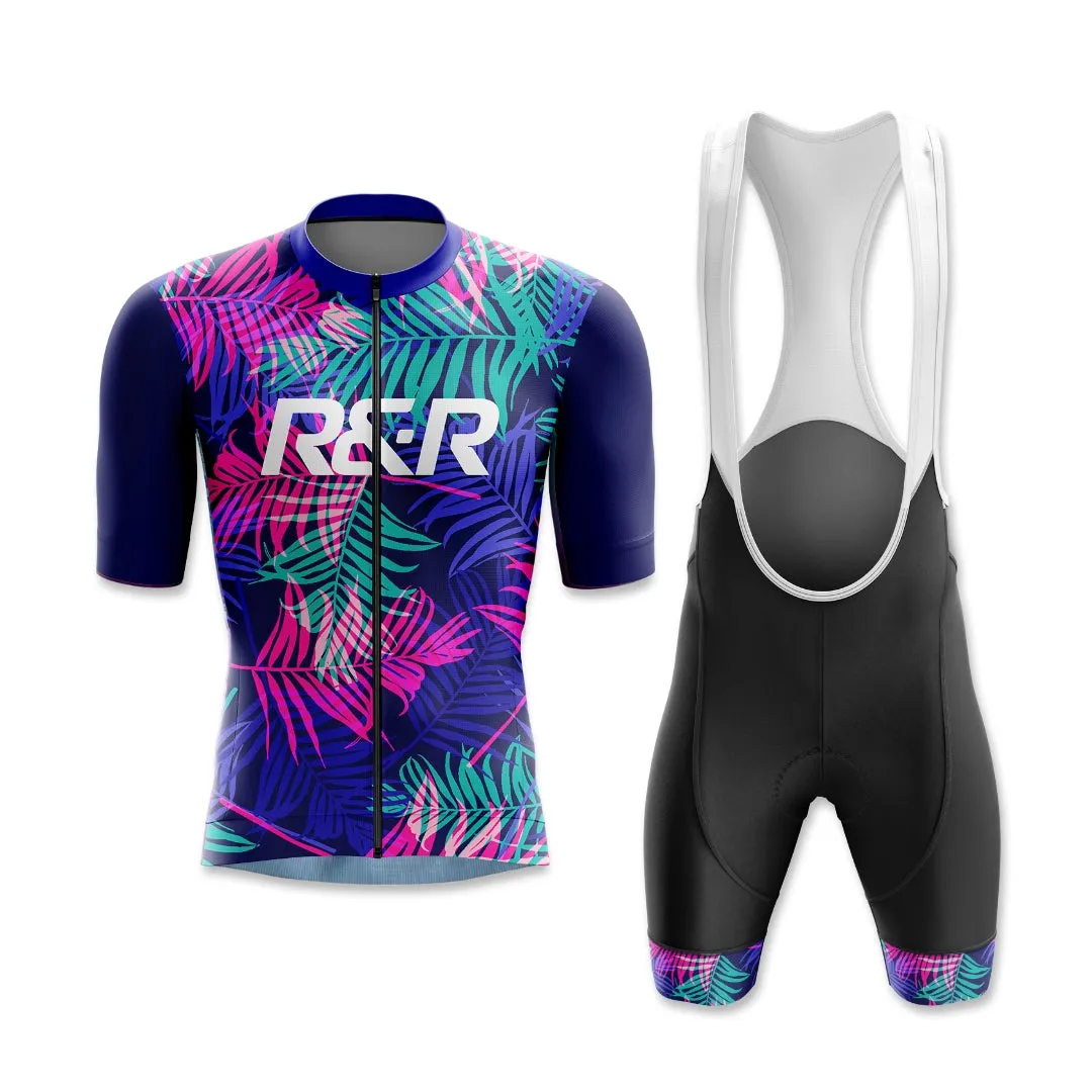 Tropical Neon Seamless Cycling Jersey