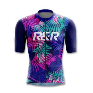 Tropical Neon Seamless Cycling Jersey