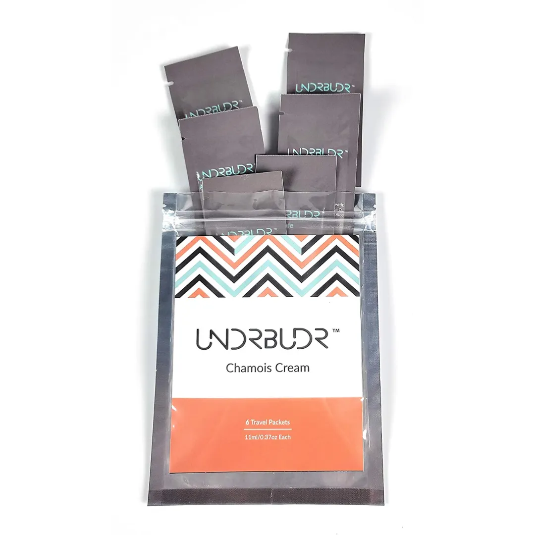 UNDRBUDR Anti-Chafe Chamois Cream 6 Travel Packs