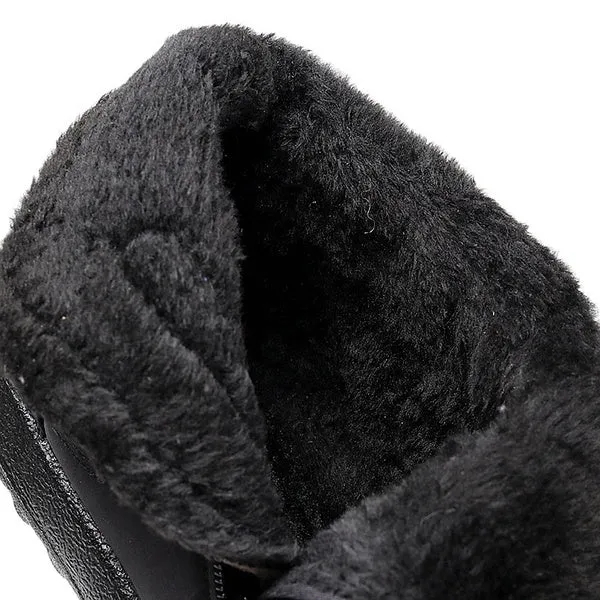 Unisex Warm Waterproof Cotton Shoes Nylon Snow Boots