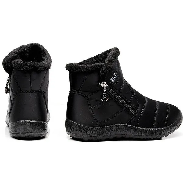 Unisex Warm Waterproof Cotton Shoes Nylon Snow Boots