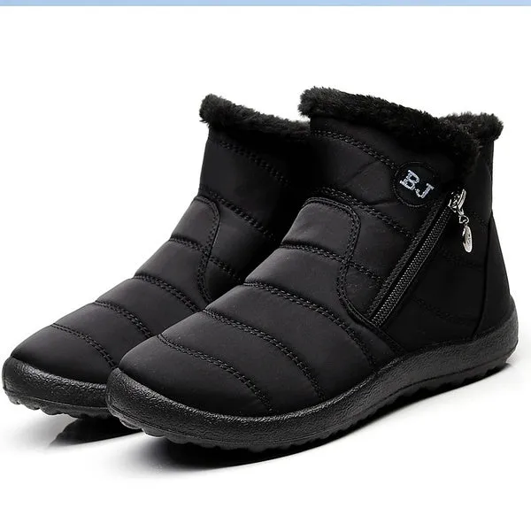 Unisex Warm Waterproof Cotton Shoes Nylon Snow Boots
