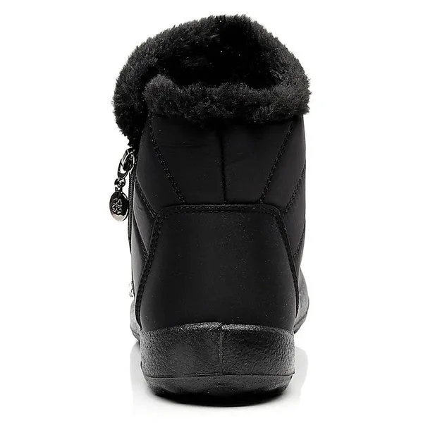 Unisex Warm Waterproof Cotton Shoes Nylon Snow Boots