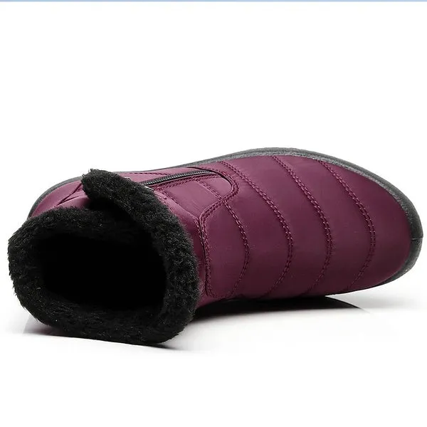Unisex Warm Waterproof Cotton Shoes Nylon Snow Boots