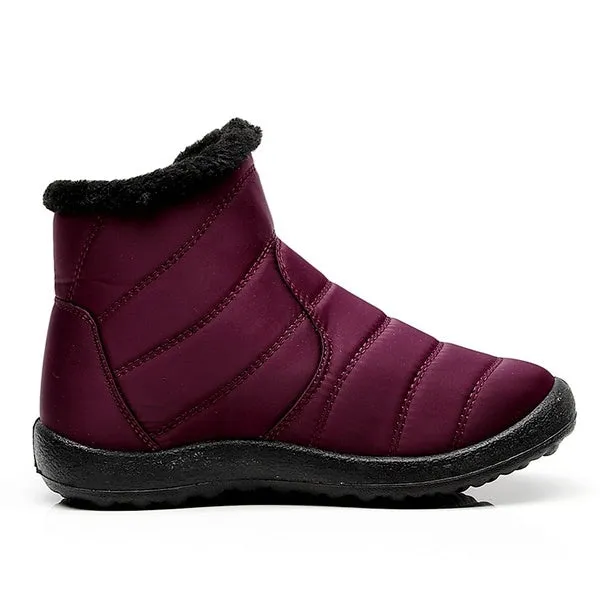 Unisex Warm Waterproof Cotton Shoes Nylon Snow Boots