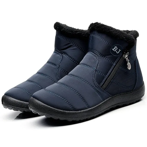 Unisex Warm Waterproof Cotton Shoes Nylon Snow Boots