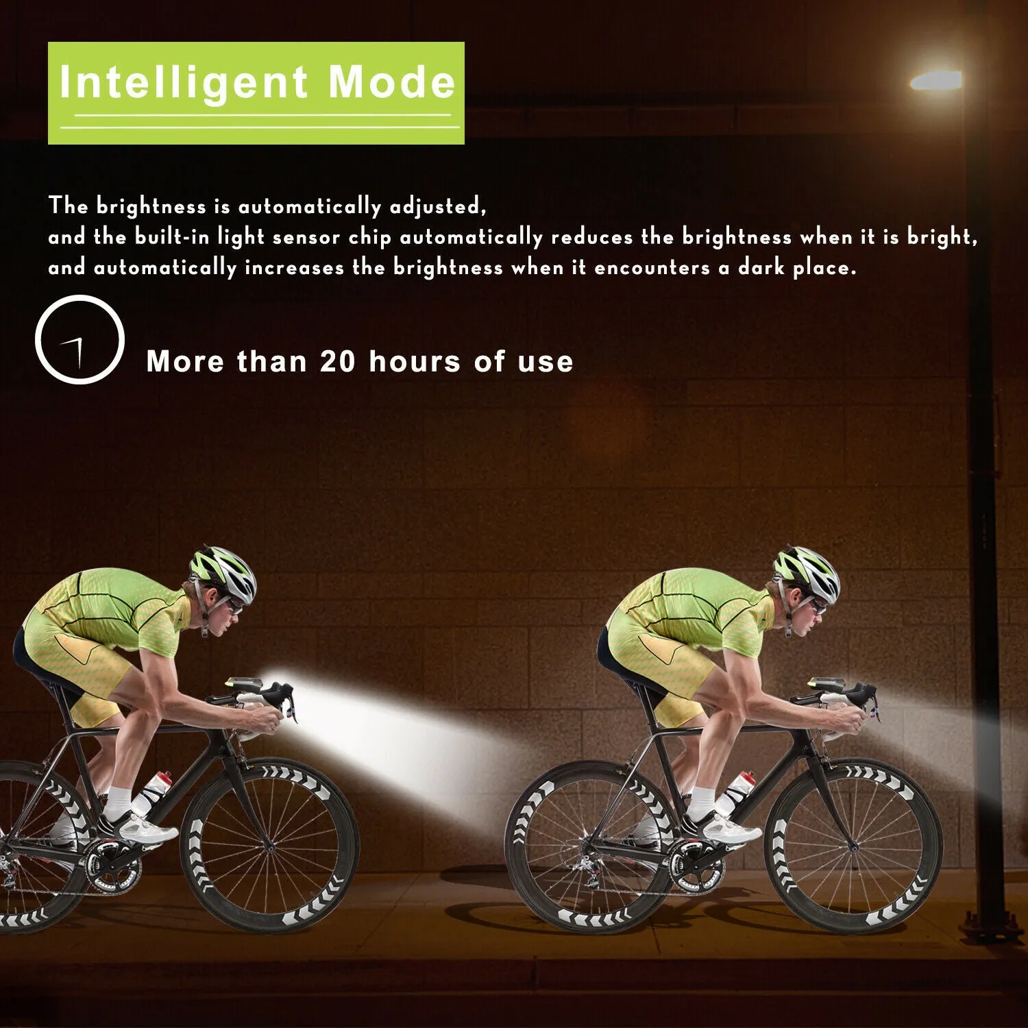 USB Rechargeable LED Bicycle Headlight Bike Head Light Front Lamp Cycling   Horn