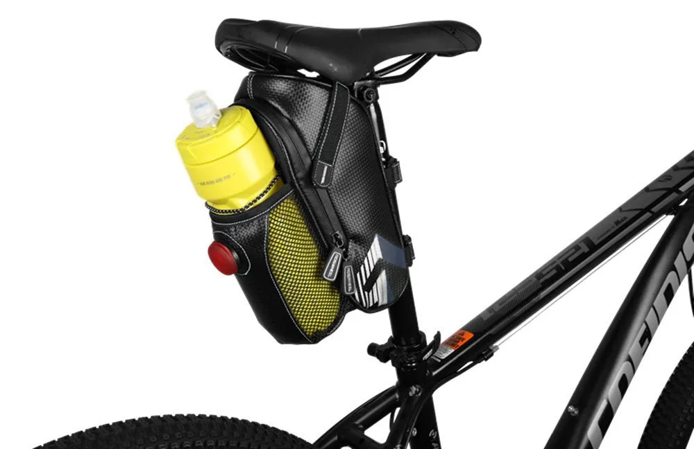Waterproof Bicycle Saddle Bag With Bicycle Tail Light