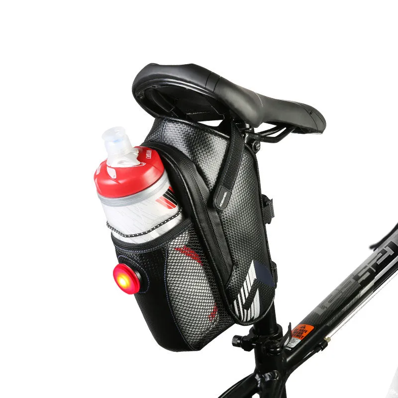 Waterproof Bicycle Saddle Bag With Bicycle Tail Light