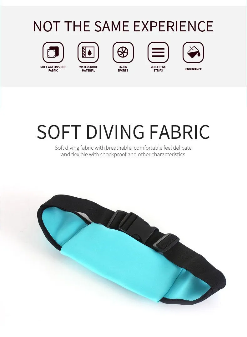 Waterproof Running Waist Belt Bag With Pouch For Phone