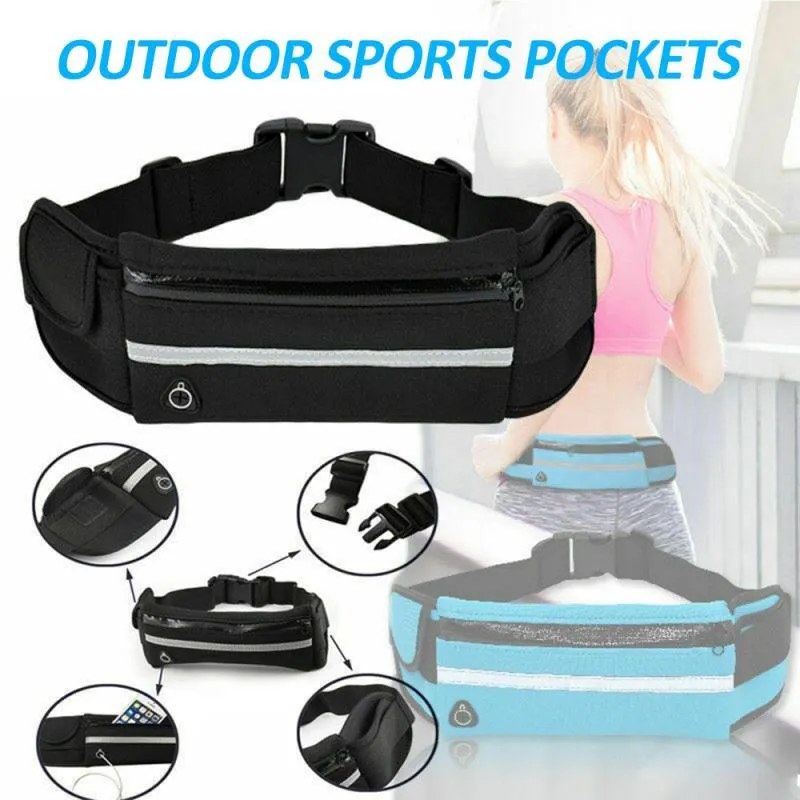 Waterproof Running Waist Belt Bag With Pouch For Phone