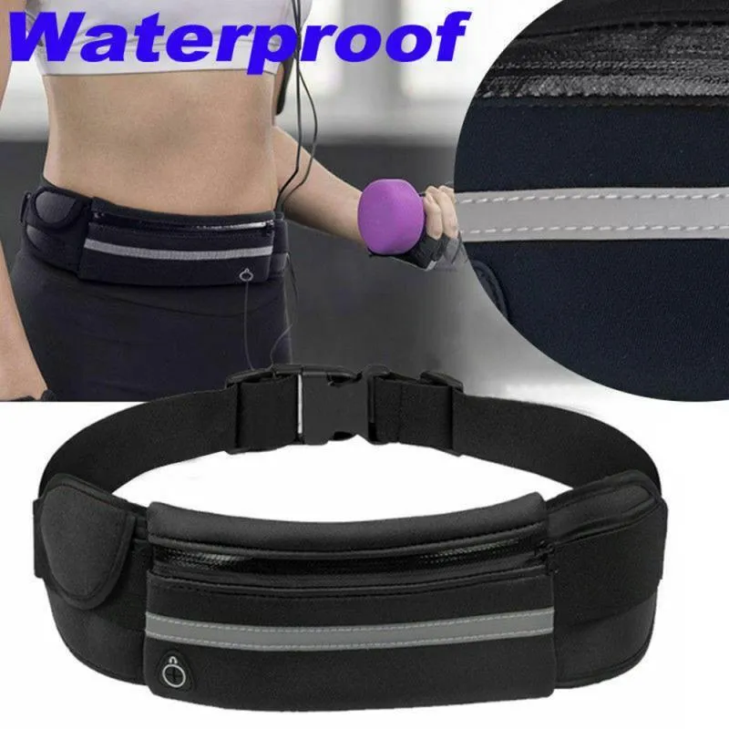 Waterproof Running Waist Belt Bag With Pouch For Phone