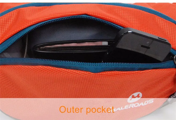 Wautton Large Capacity Waterproof Running Bag Waist Pouch Hiking Waist Bag