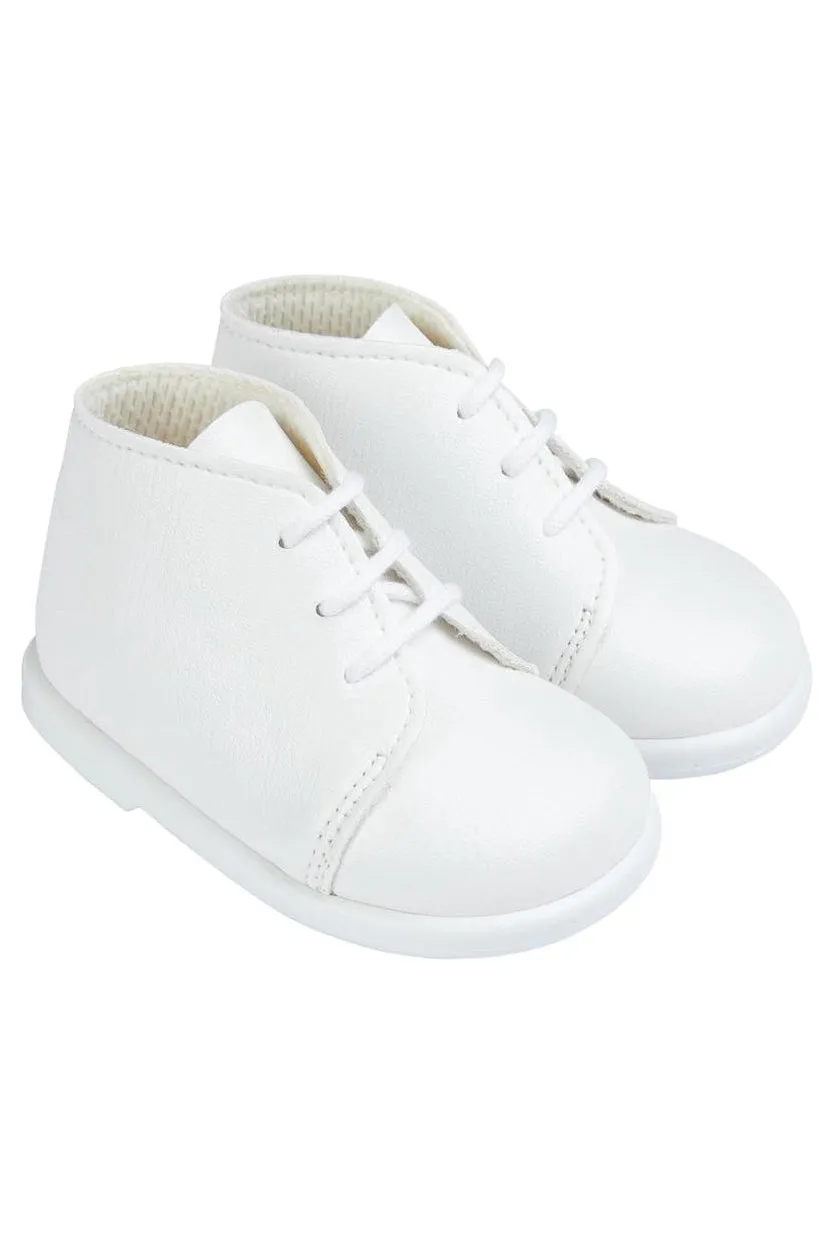 White Hard Sole Boots