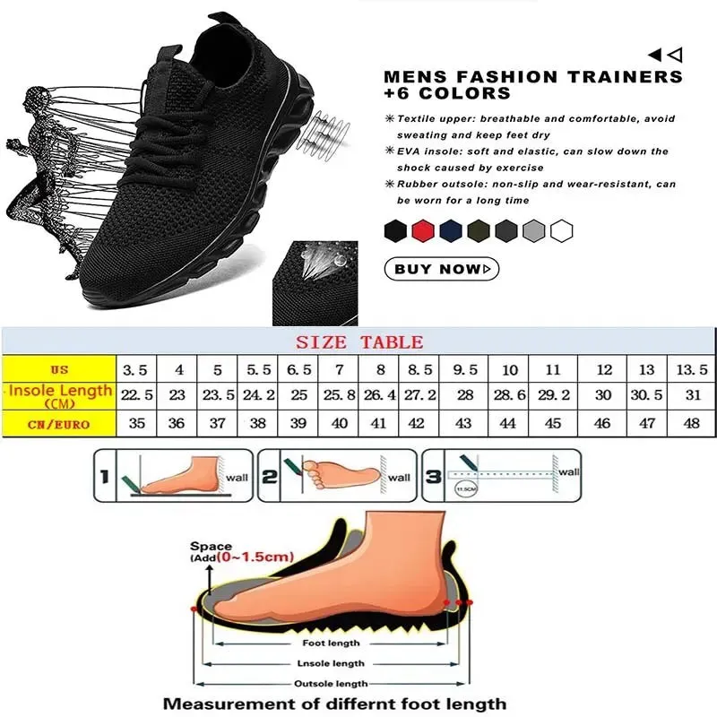 White Outdoor Breathable Mesh Black Running Shoes