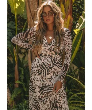 Wild Nights Maxi Dress Cream Combo