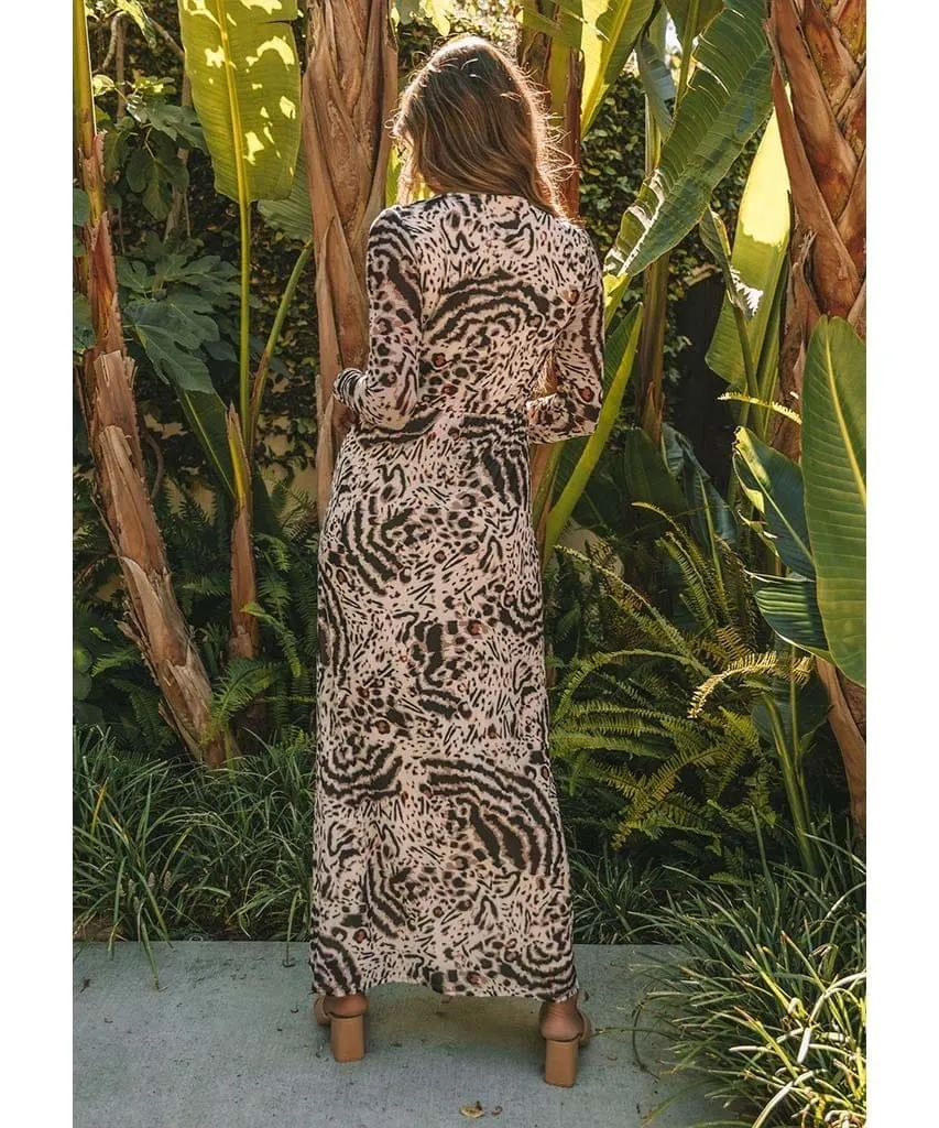 Wild Nights Maxi Dress Cream Combo