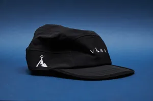 Windproof Club Cap - Black, Charcoal & Yellow