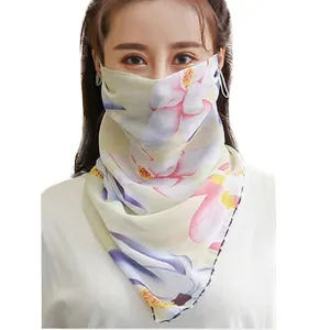 Windproof Outdoor Fashion Half Face Mask Double Sided Dust-proof Breathable Sunshade Neck Covers Protector Masks  Scarf Shawl
