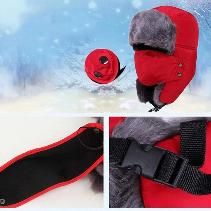 Winter Outdoor Windproof Thick Warm Neck Snow Cap Face Mask Cycling Motorcycle Hat