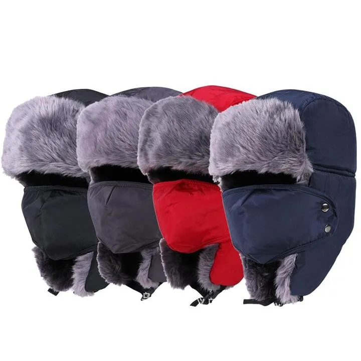 Winter Outdoor Windproof Thick Warm Neck Snow Cap Face Mask Cycling Motorcycle Hat