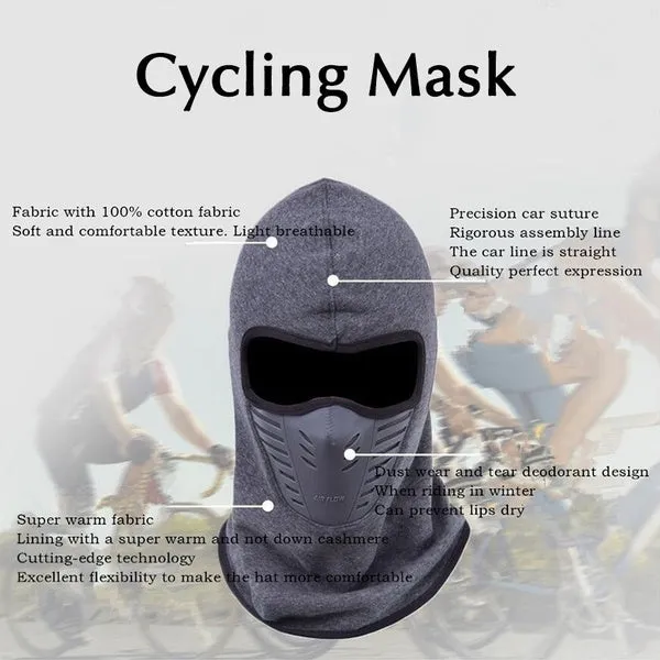 Winter Warm Hat Windproof Motorcycle Face Mask Hat Neck Helmet Beanies