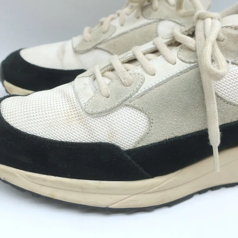 Woman by Common Projects Track 80 Sneakers Black Suede & White Mesh Size 38