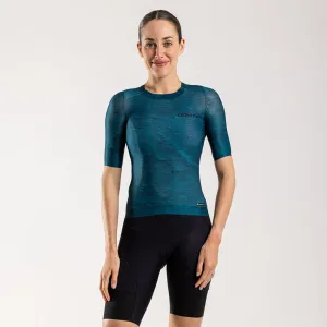 Women's Aeolis Zipperless Pro Fit Jersey (Petroleum)