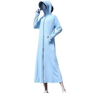 Women's Face Visor Long Anti UV Jacket