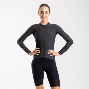 Women's Librio Long Sleeve Race Fit Jersey (Charcoal)
