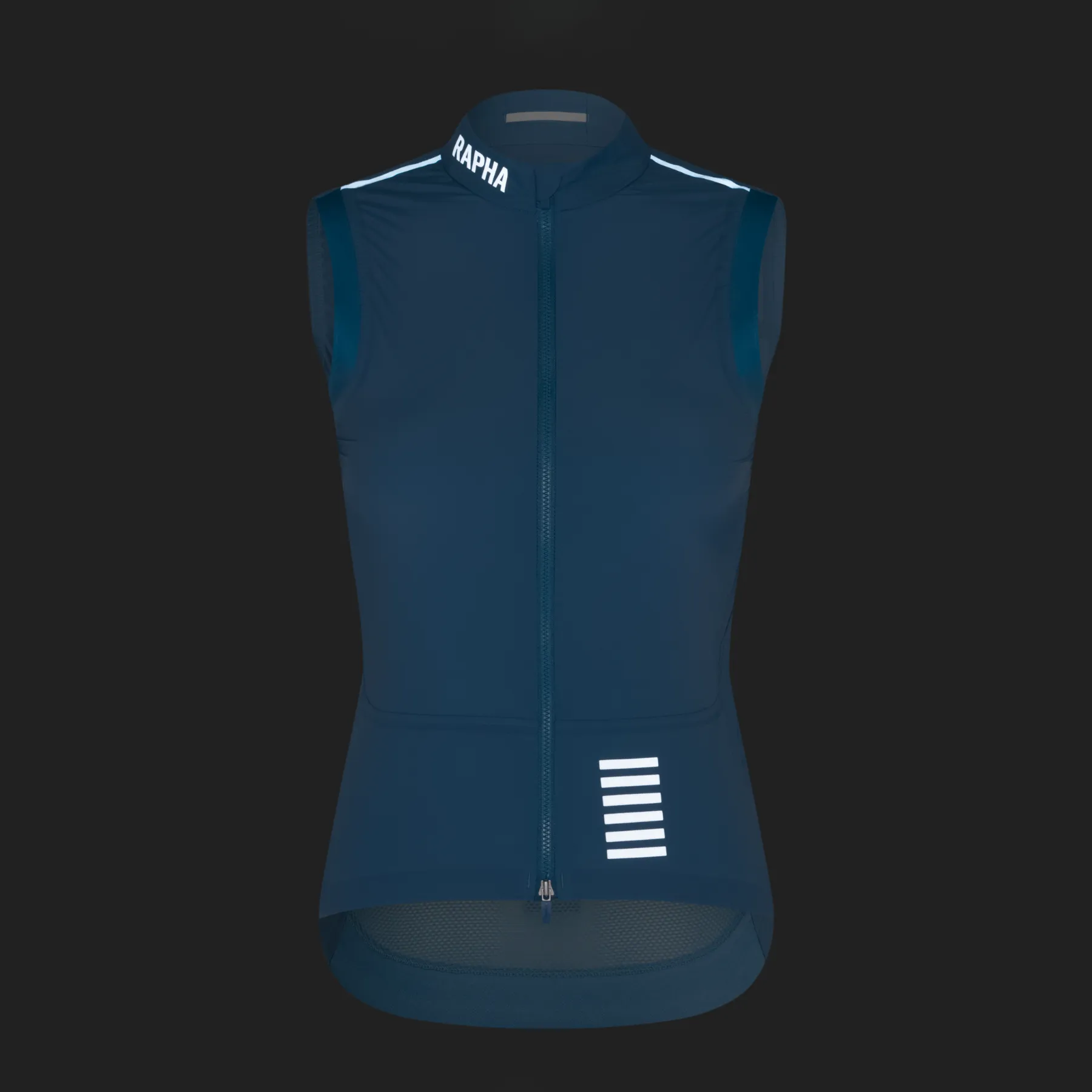 Women's Pro Team Lightweight Gilet - Dusted Blue/White