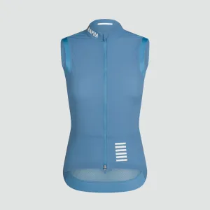 Women's Pro Team Lightweight Gilet - Dusted Blue/White