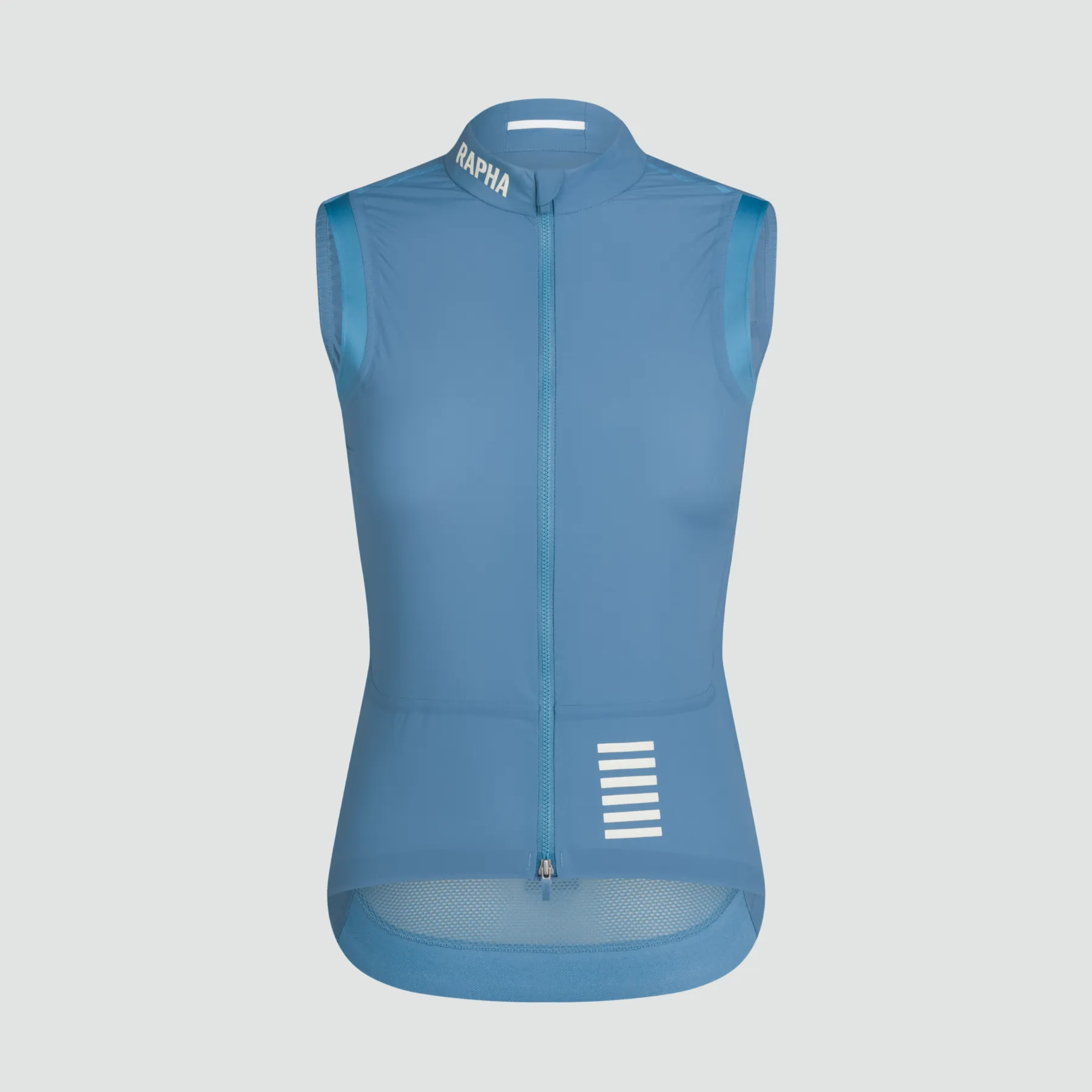 Women's Pro Team Lightweight Gilet - Dusted Blue/White
