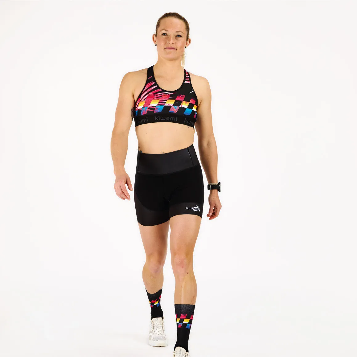 WOMEN'S SPORT BRA - FINISHER BLACK