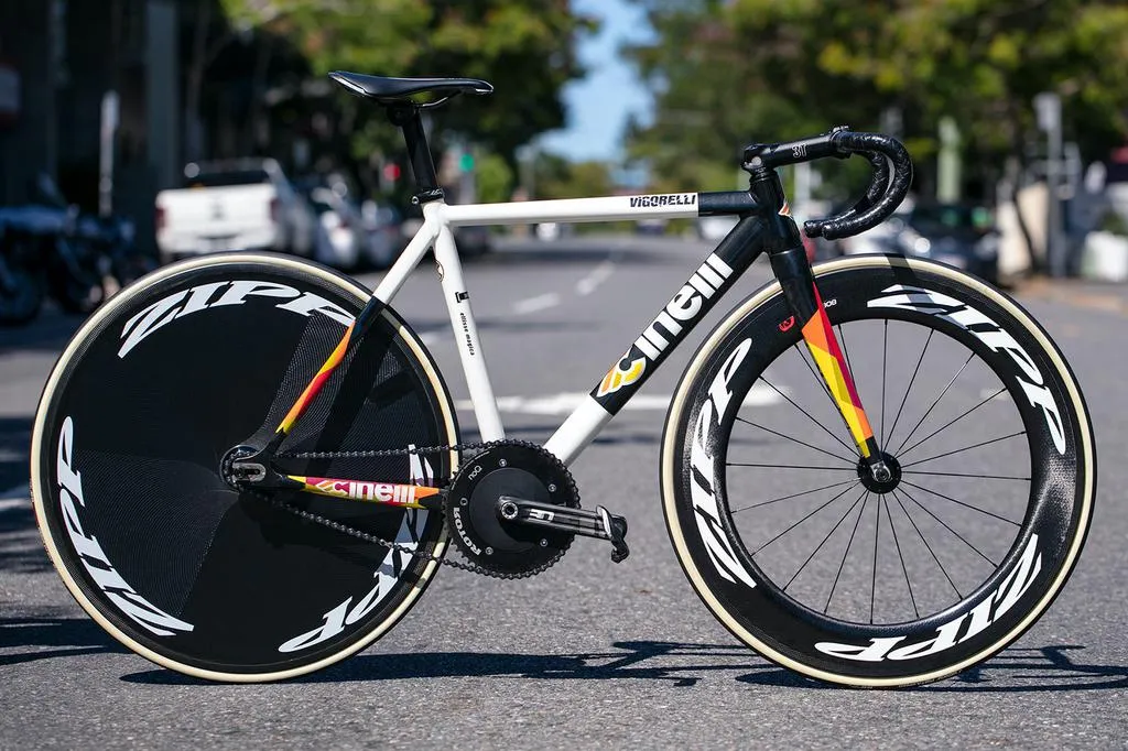 Zipp Super 9 Disc Wheel Tubular - Track Aus Team - Rear
